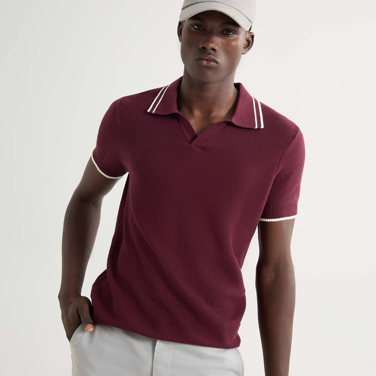 SEVEN SEVEN - Polo De Hombre  Color Vino Marca Seven Seven #45110874