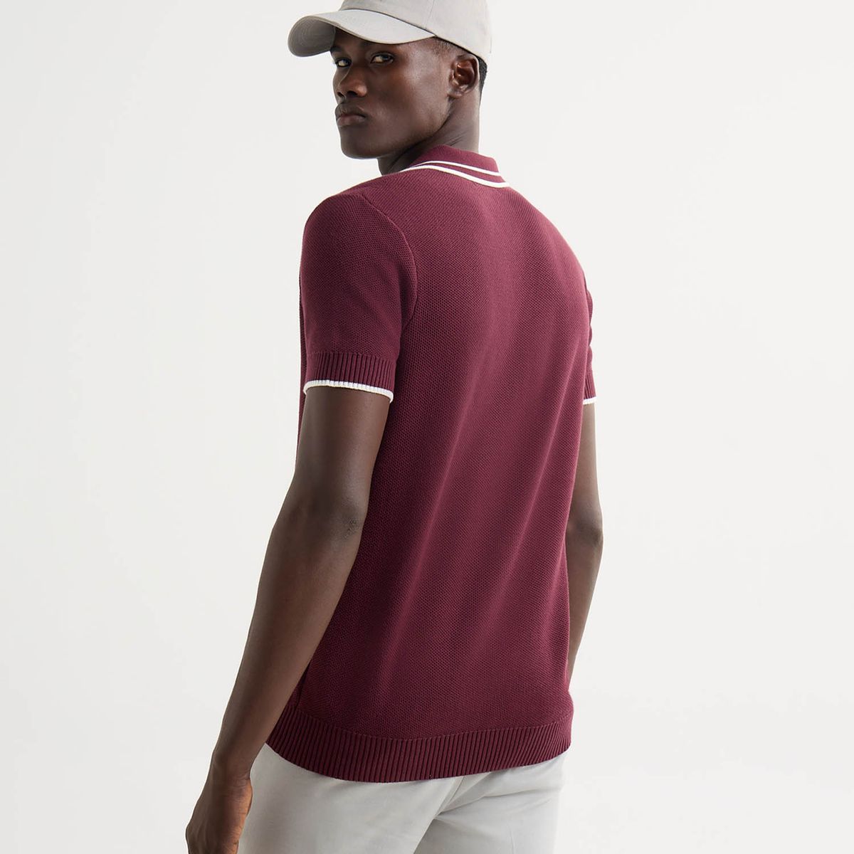 SEVEN SEVEN - Polo De Hombre  Color Vino Marca Seven Seven #45110874