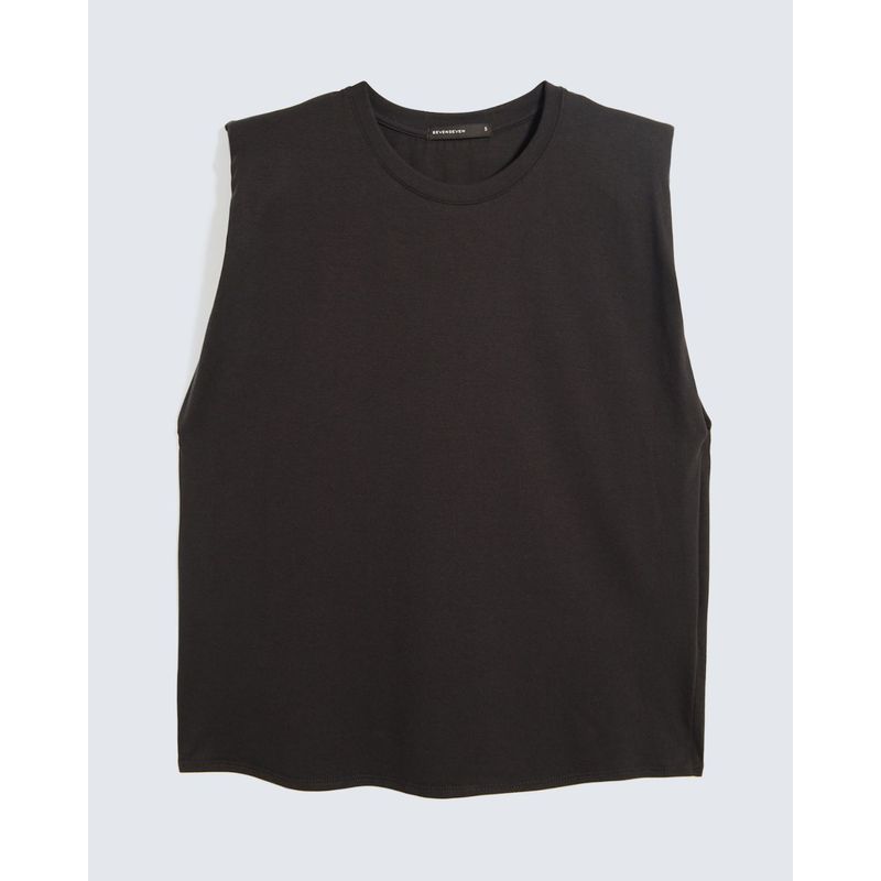 SEVEN SEVEN - Camiseta Para Mujer Manga Corta Cuello Redondo Color Negro Marca Seven Seven #28096302