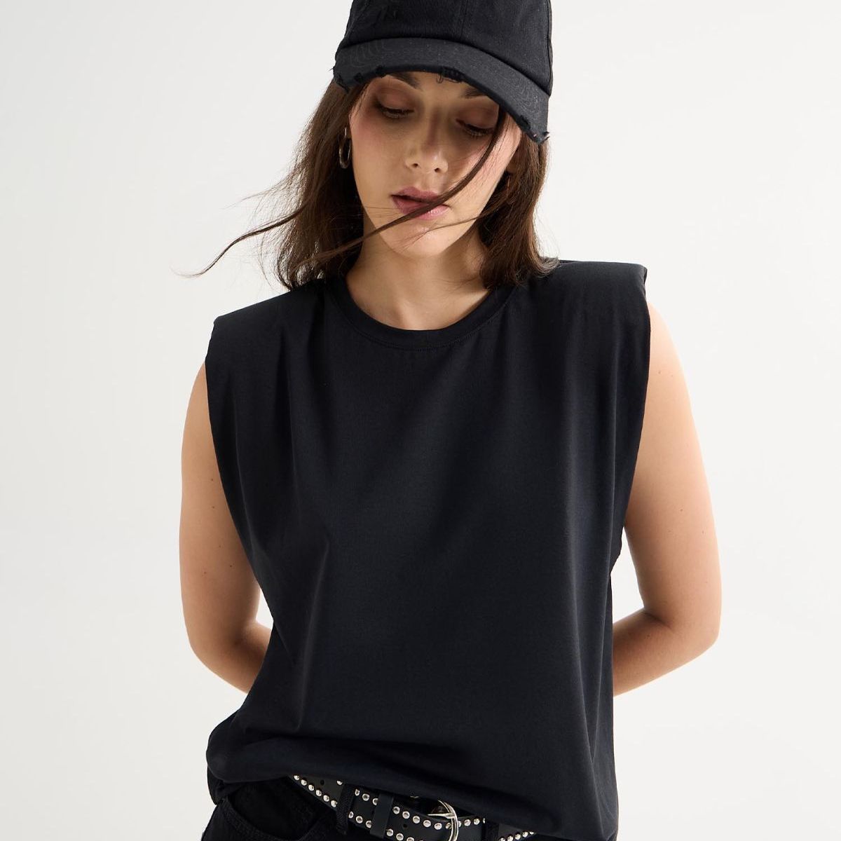 SEVEN SEVEN - Camiseta De Mujer  Color Negro Marca Seven Seven #28096302