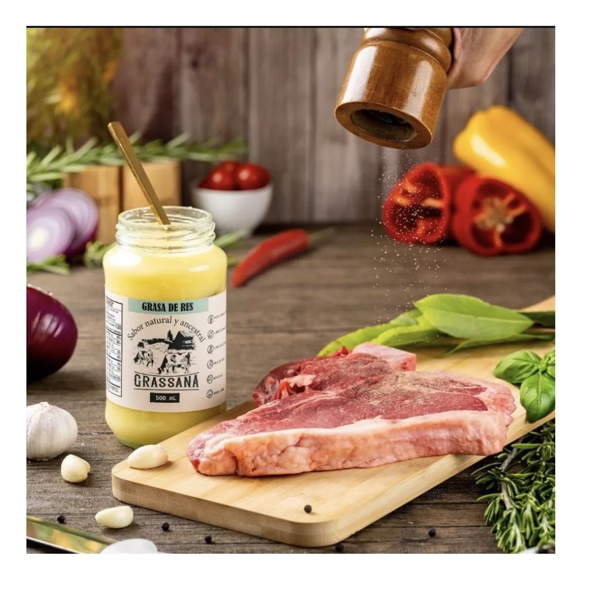 GENERICO - Manteca Grasa De Res Grassana X1000ml