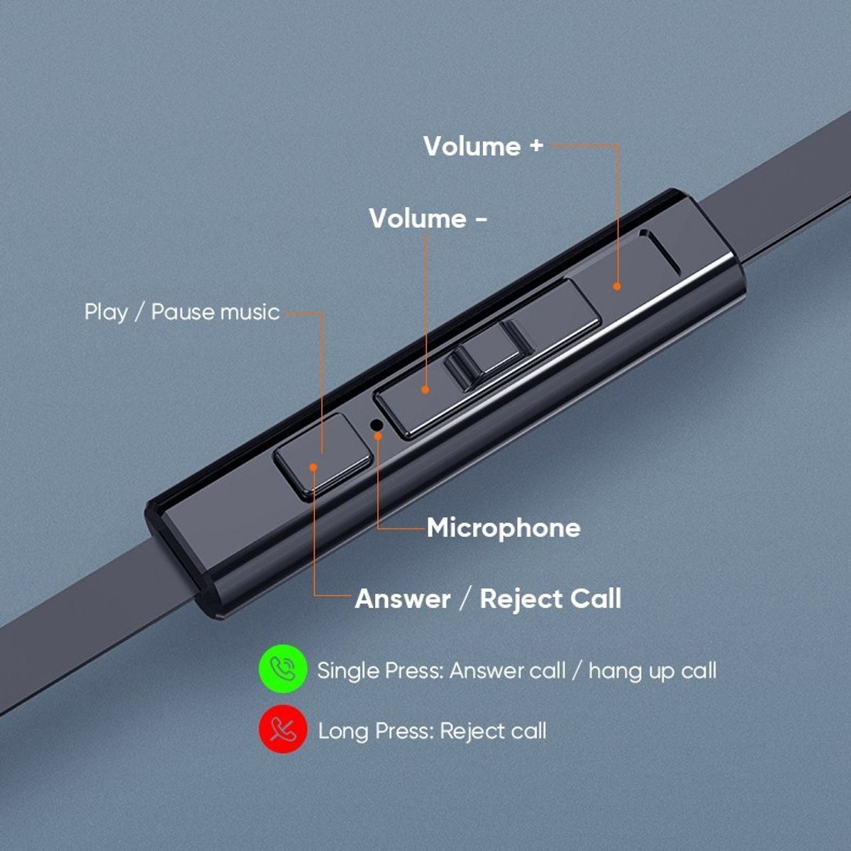 VIDVIE - Audifonos Alambricos Vidvie HS604 Con Microfono