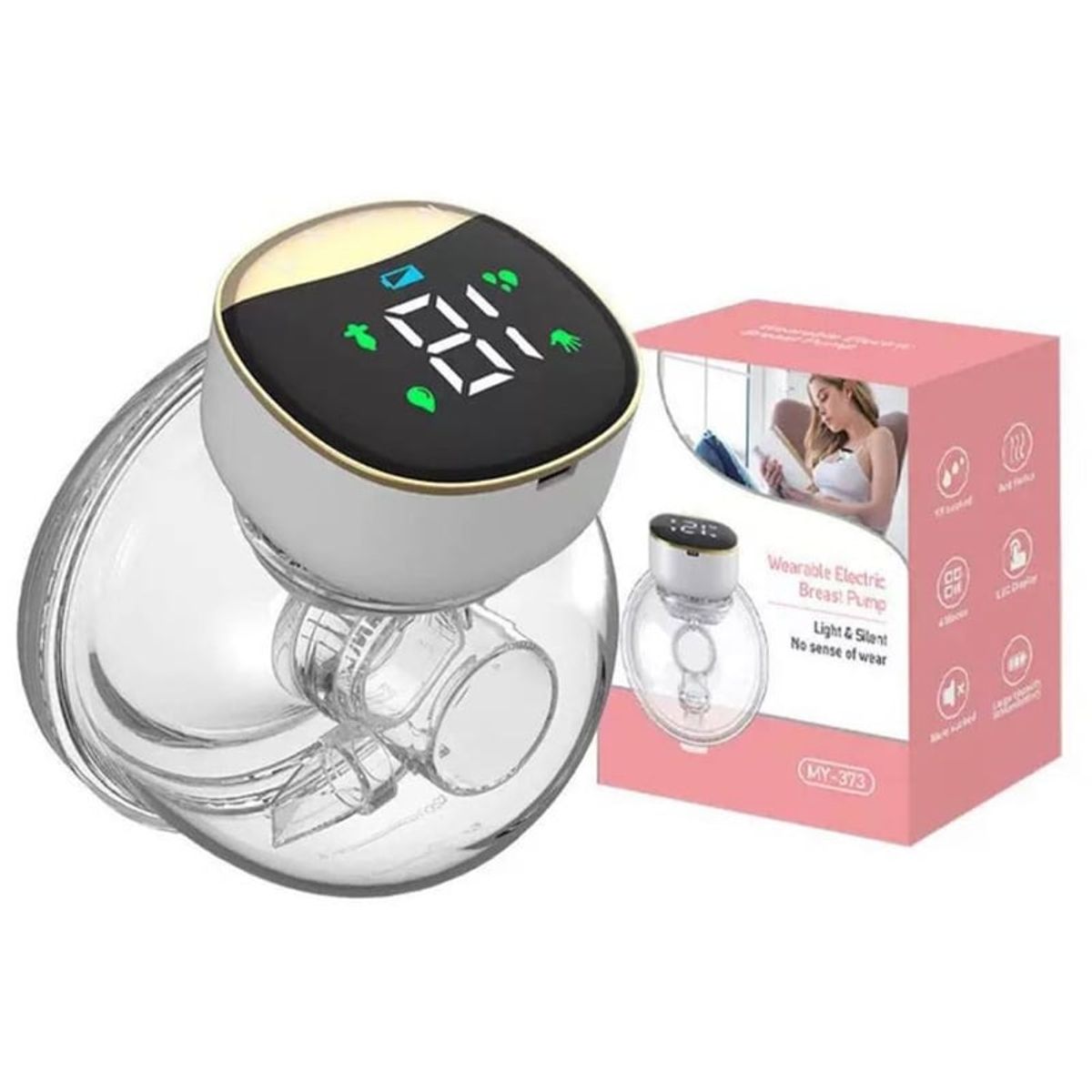 KIDSHOP - Extractor De Leche Eléctrico Portátil Silencioso Mano Libre