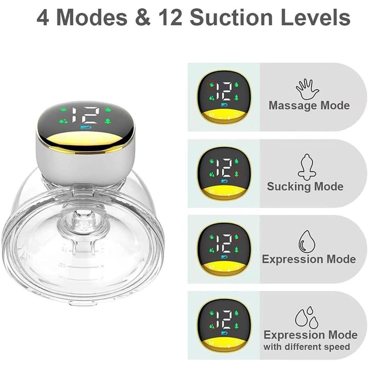 KIDSHOP - Extractor De Leche Eléctrico Portátil Silencioso Mano Libre