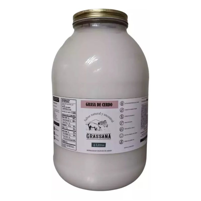 GENERICO - Manteca Grasa De Cerdo Grassana X4000ml