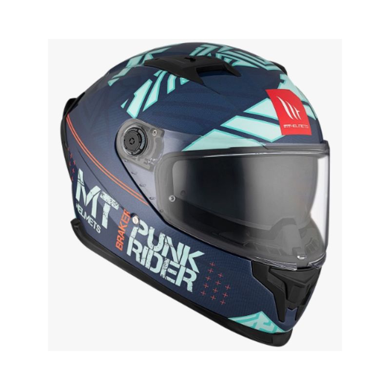 MT HELMETS - CASCO MT HELMETS BRAKER SV PUNK RIDER C7 BRILLO TALLA XL