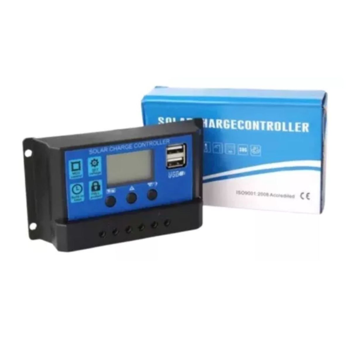 GENERICO - Controlador De Carga 10 Amperios Pwm Solar Cargador Usbdual