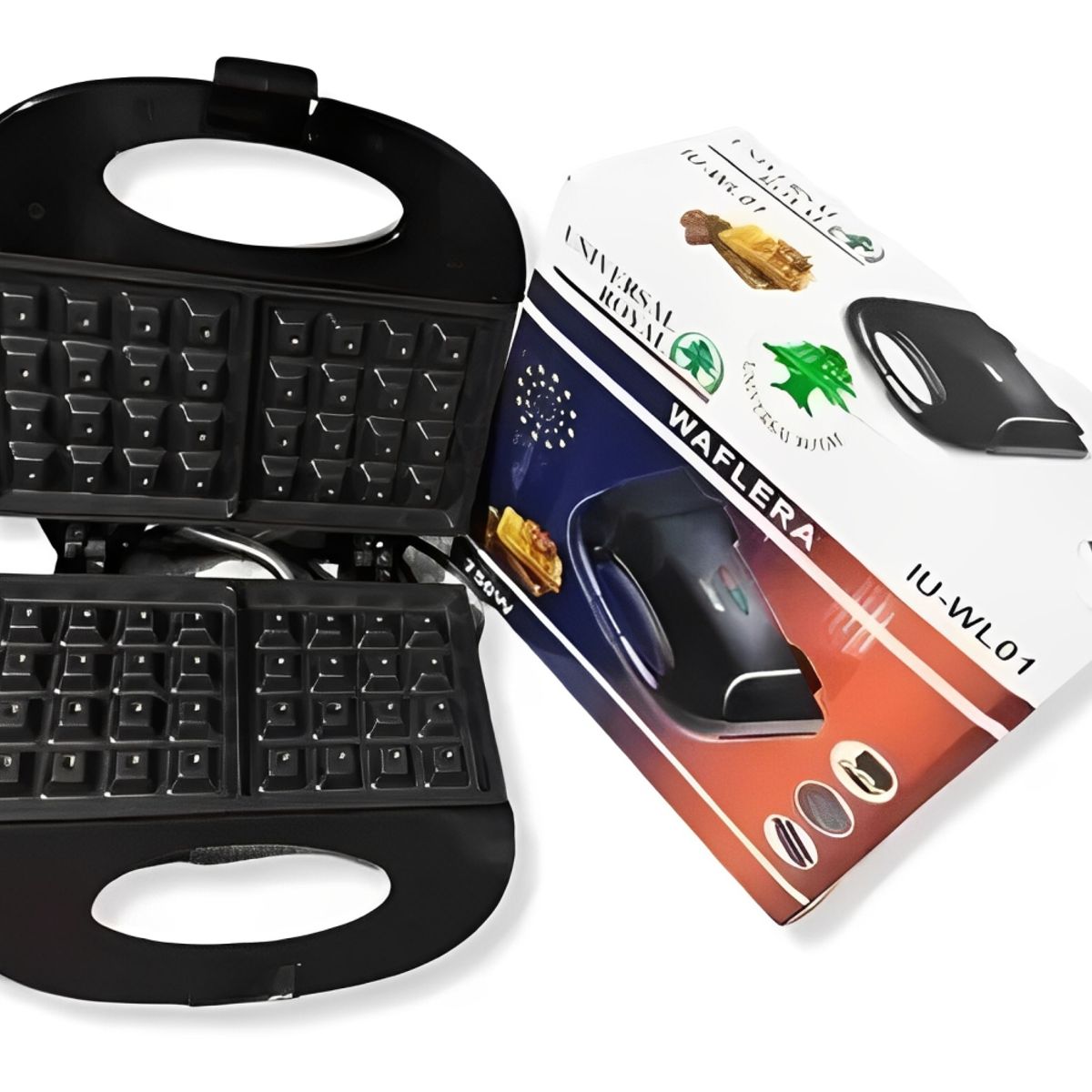 UNIVERSAL ROYAL - Waflera Eléctrica Universal Royal Dos Puestos 750w Wafflera