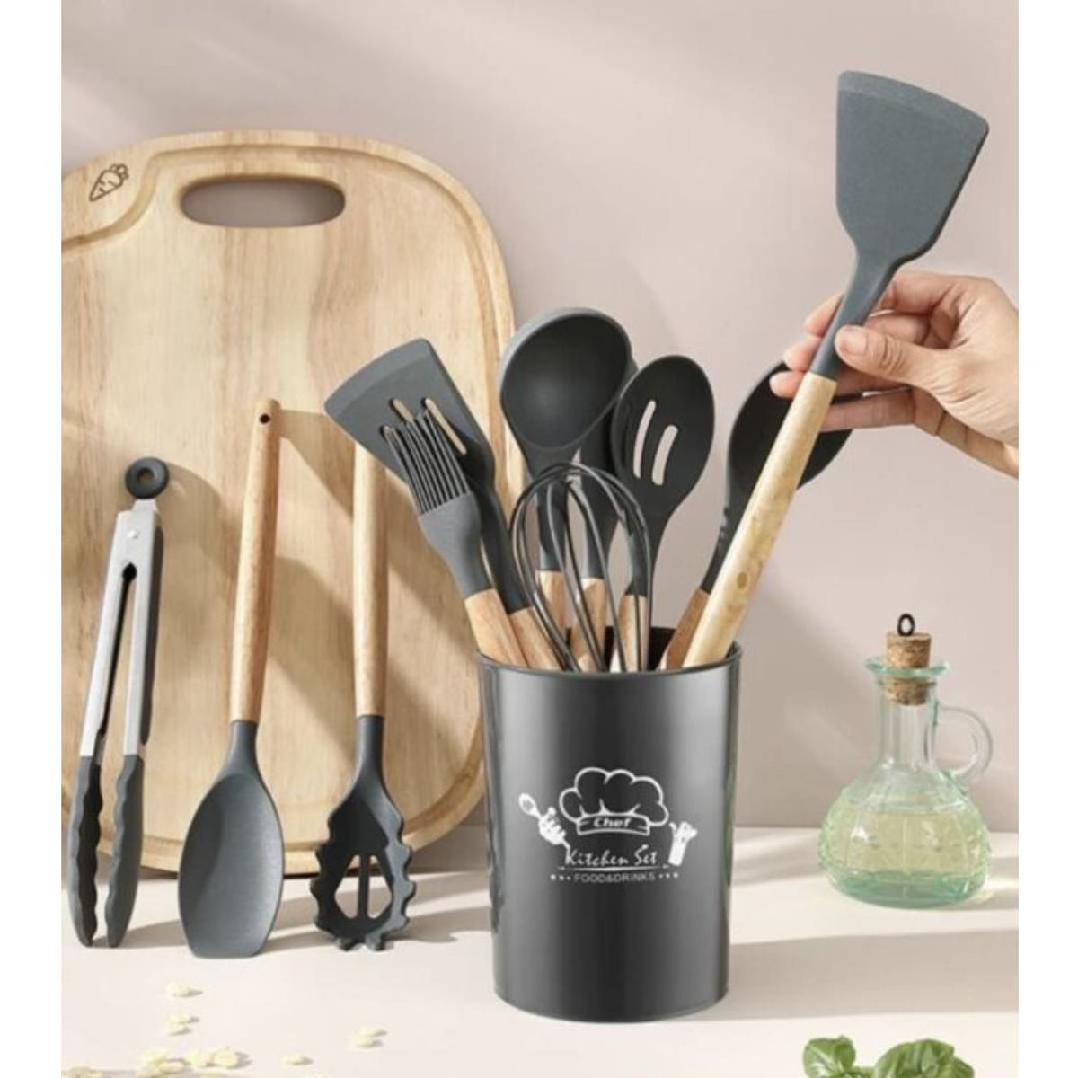 GENERICO - Set de 12 Cucharones de Cocina – Versatilidad y Estilo para tu Hogar