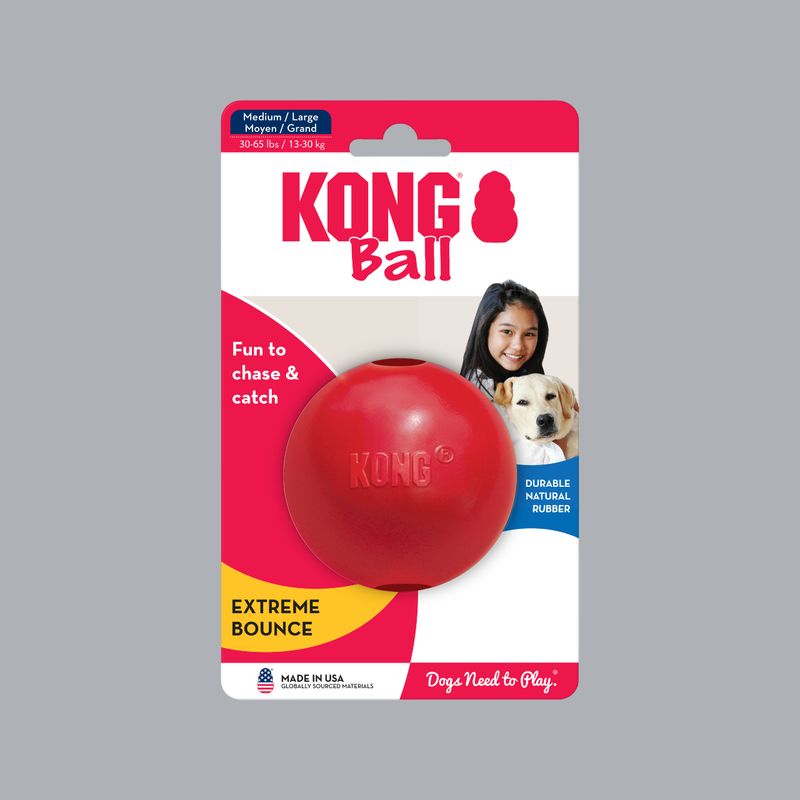 KONG COMPANY - KONG Classic Pelota para Perro talla ML