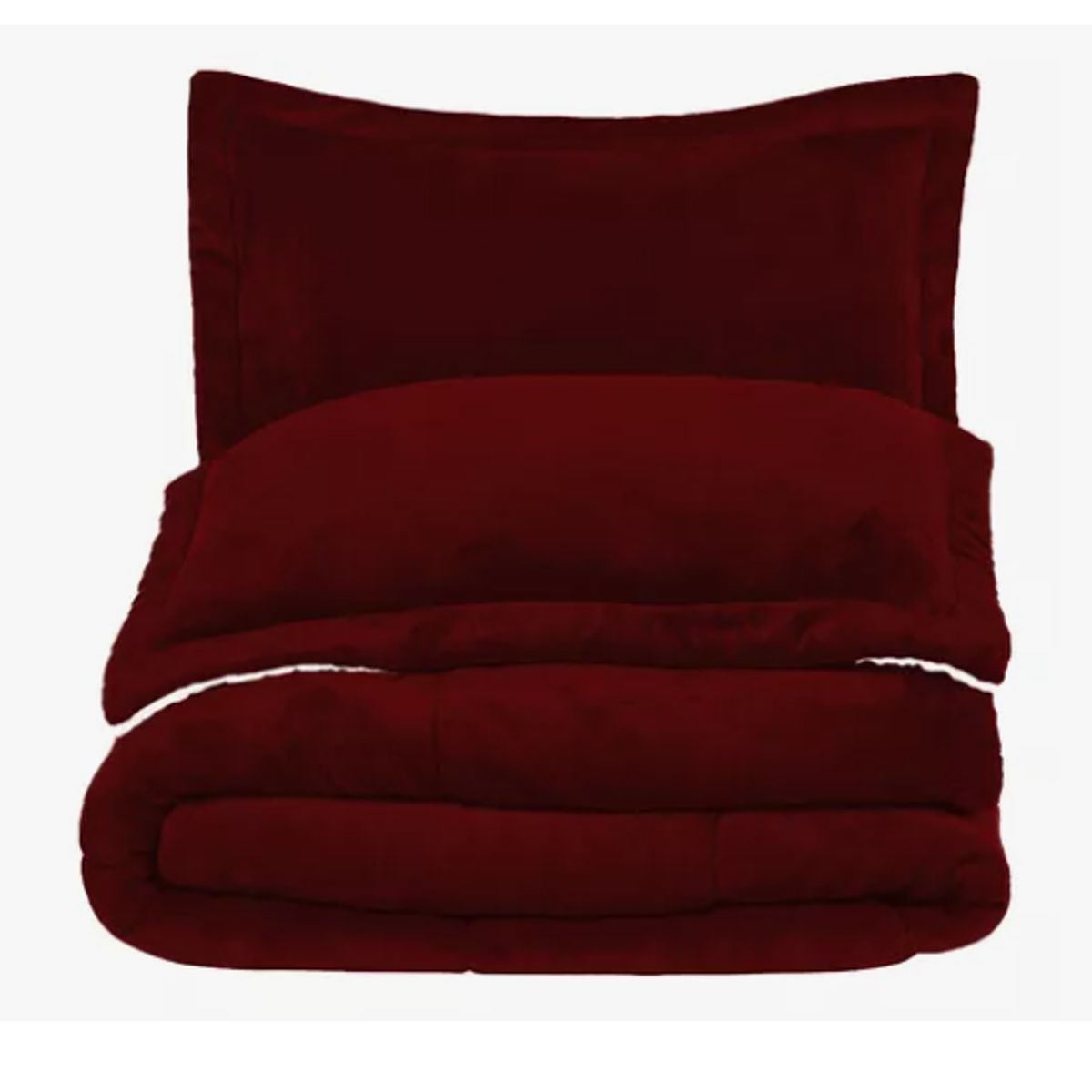 INNOVA - Cubrelecho Térmico Doble Funda Almohadas Cama Doble Inn Home Vinotinto