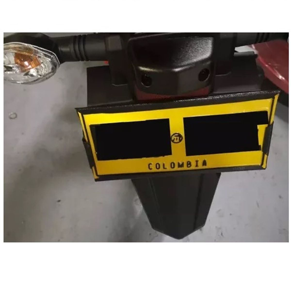 GENERICO - Porta Placas Moto Acero Inox + Tornillos