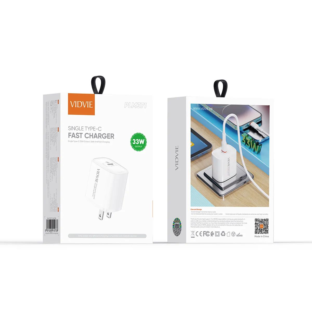 VIDVIE - Cargador de Pared Adaptador Tipo C 33W Vidvie PLM371