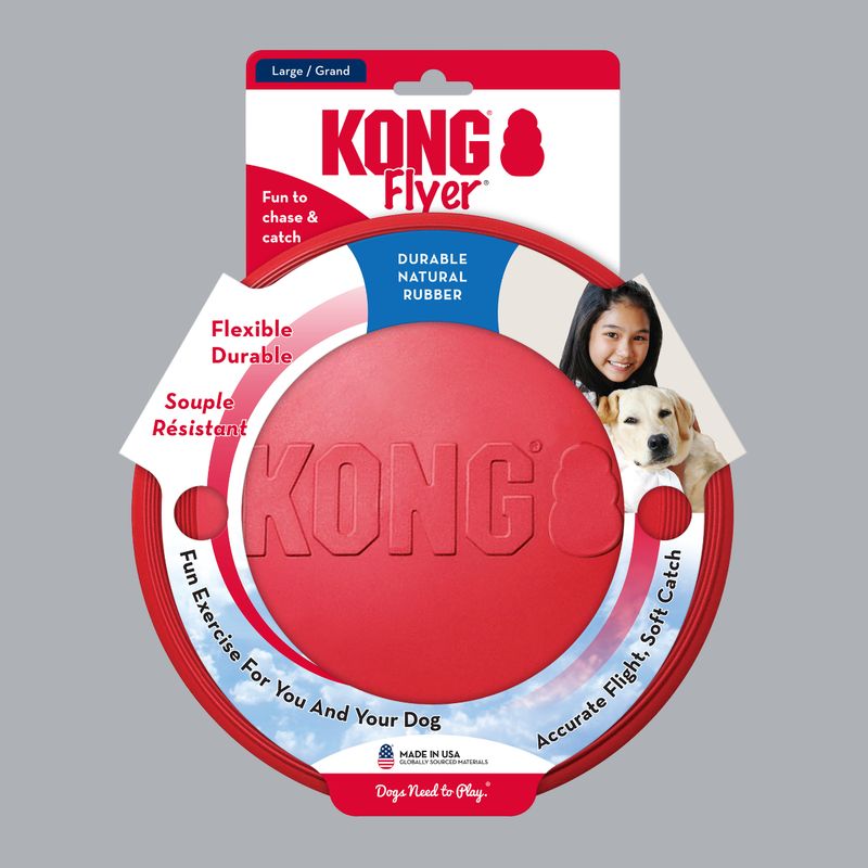 KONG COMPANY - KONG Classic Flyer - Disco para Perro talla L