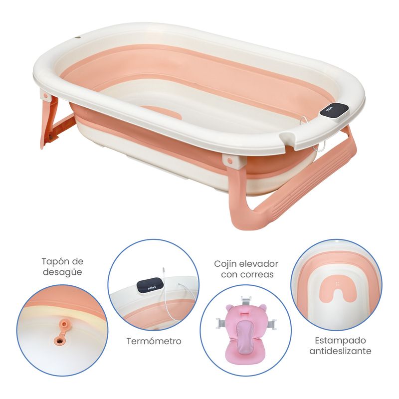 PRIORI -  Bañera Bebe Plegable Portátil Lee Priori
