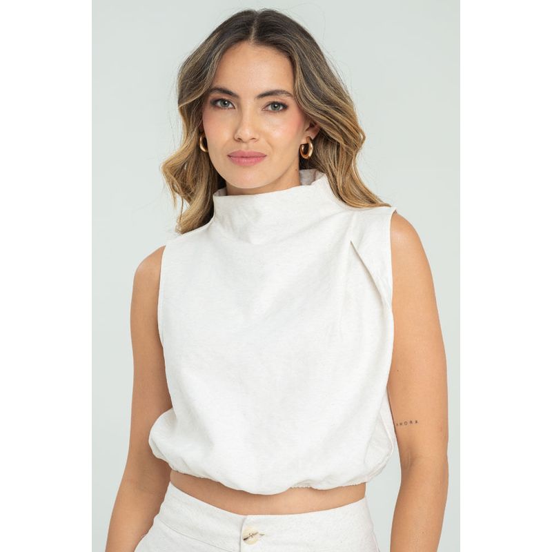 RAGGED - Blusa nakhita Blanco crudo Ragged