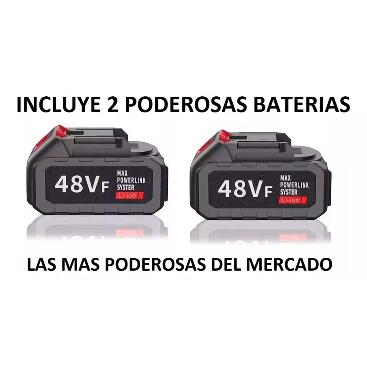GENERICO - Mini Sierra Eléctrica De Cadena Portátil Dos Baterías 48vl
