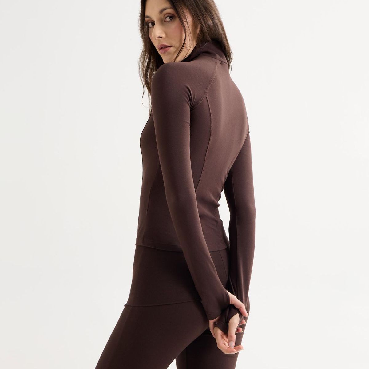 SEVEN SEVEN - Buzo Para Mujer Zipper Color Cafe Oscuro Marca Seven Seven #28060457