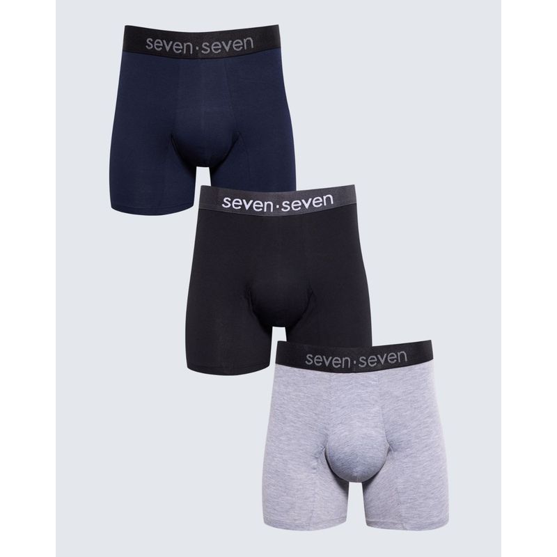 SEVEN SEVEN - Boxer Para Hombre Fleat Seamer Medio Color Azul Oscuro Marca Seven Seven #45000355
