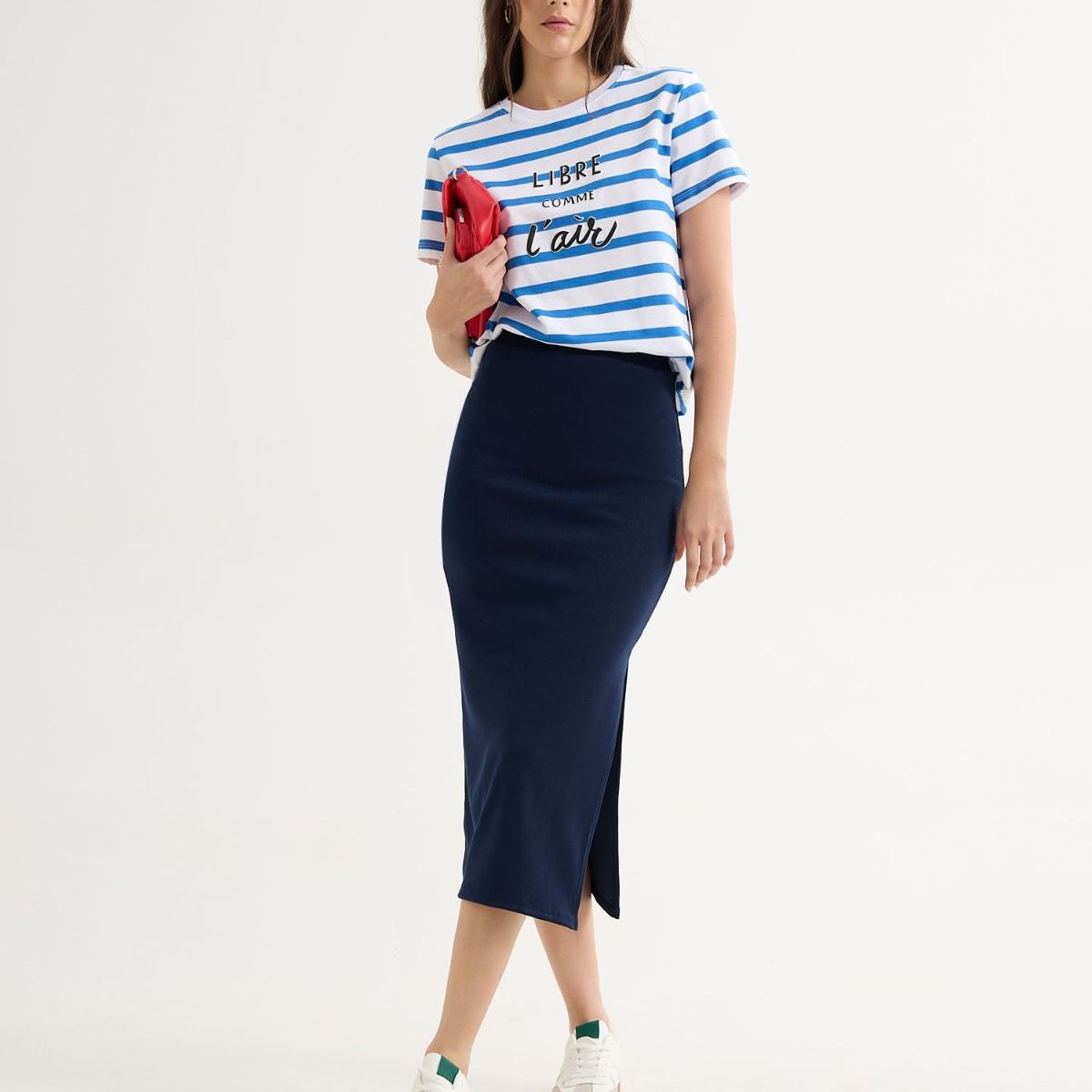 SEVEN SEVEN - Falda Para Mujer Medio Color Azul Oscuro Marca Seven Seven #28140927