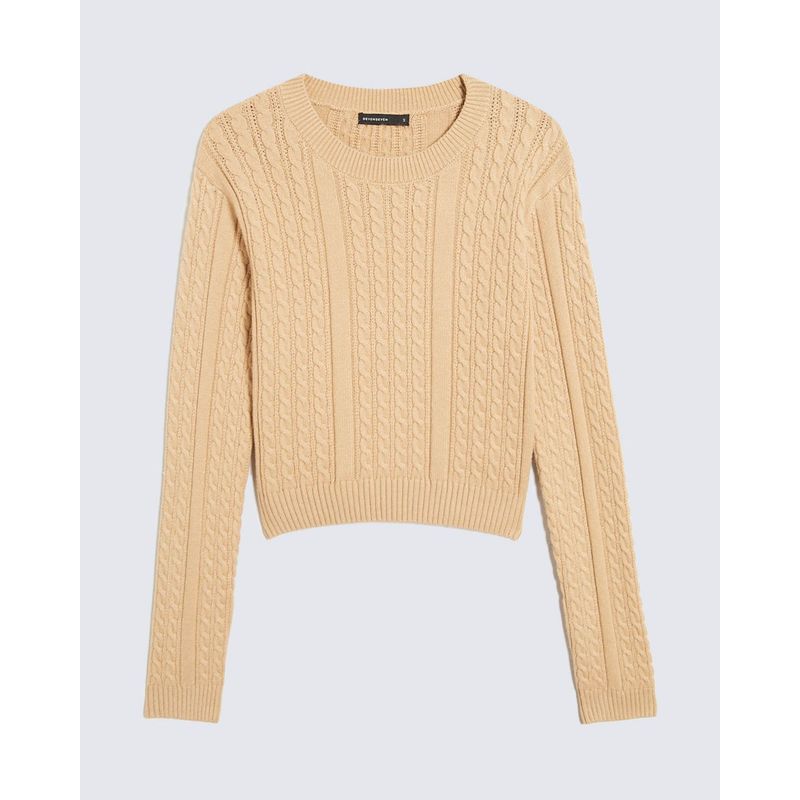 SEVEN SEVEN - Saco Para Mujer Cuello Redondo Color Arena Marca Seven Seven #28330662