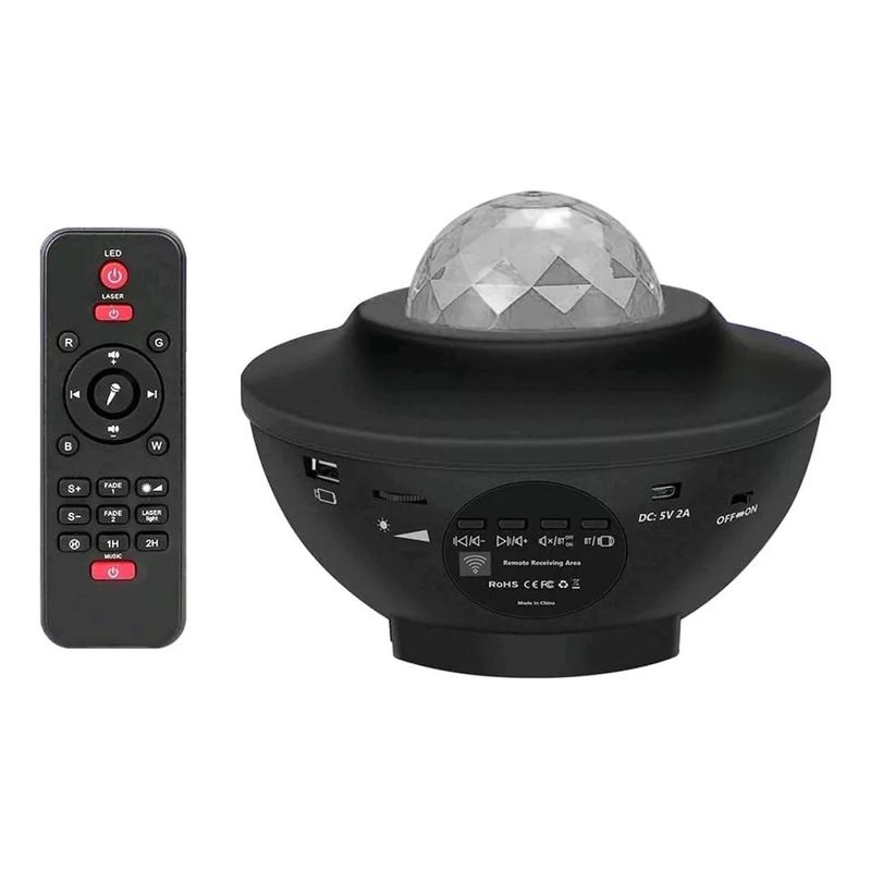 GENERICO - Lampara Proyector Bluetooth Usb Starry Luces Led+ Control