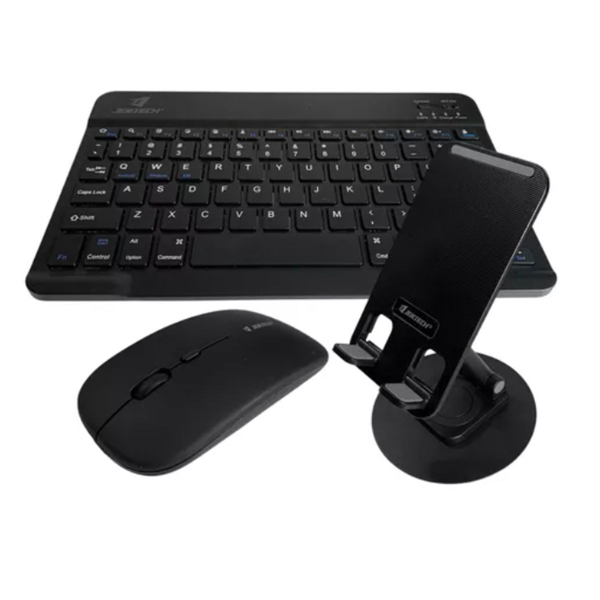 INNOVA - Teclado Inalambrico 3 En 1 Jertech Receptor Usb Mouse Soporte Tablet
