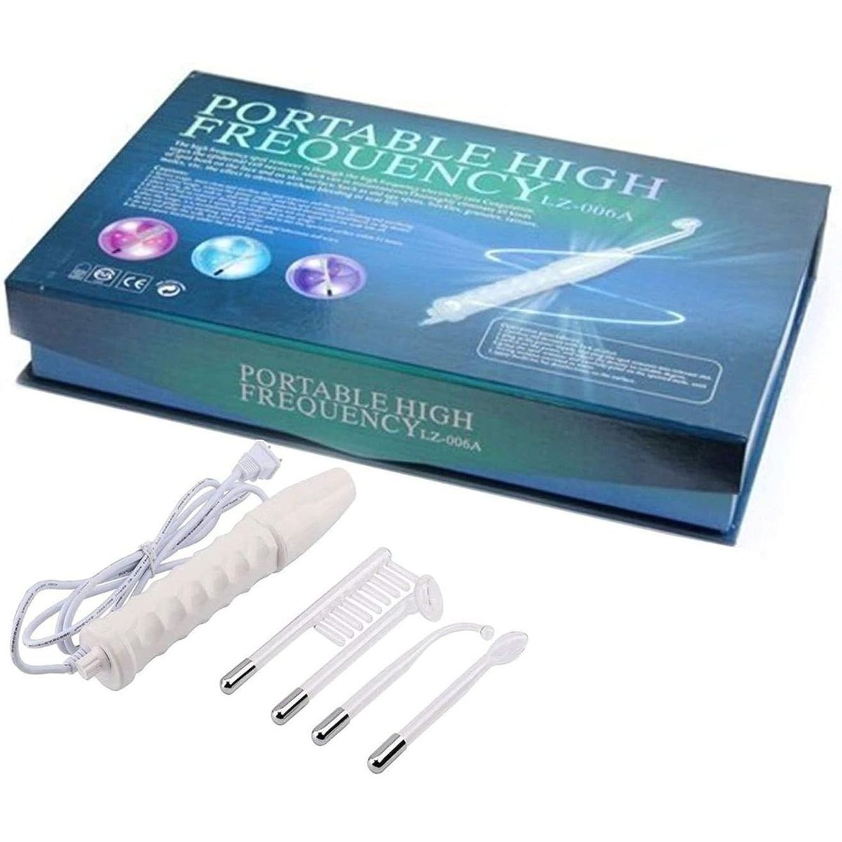 GENERICO - Alta Frecuencia Facial Portátil Profesional Kit Estético Antiacné Rejuvenecimiento Piel