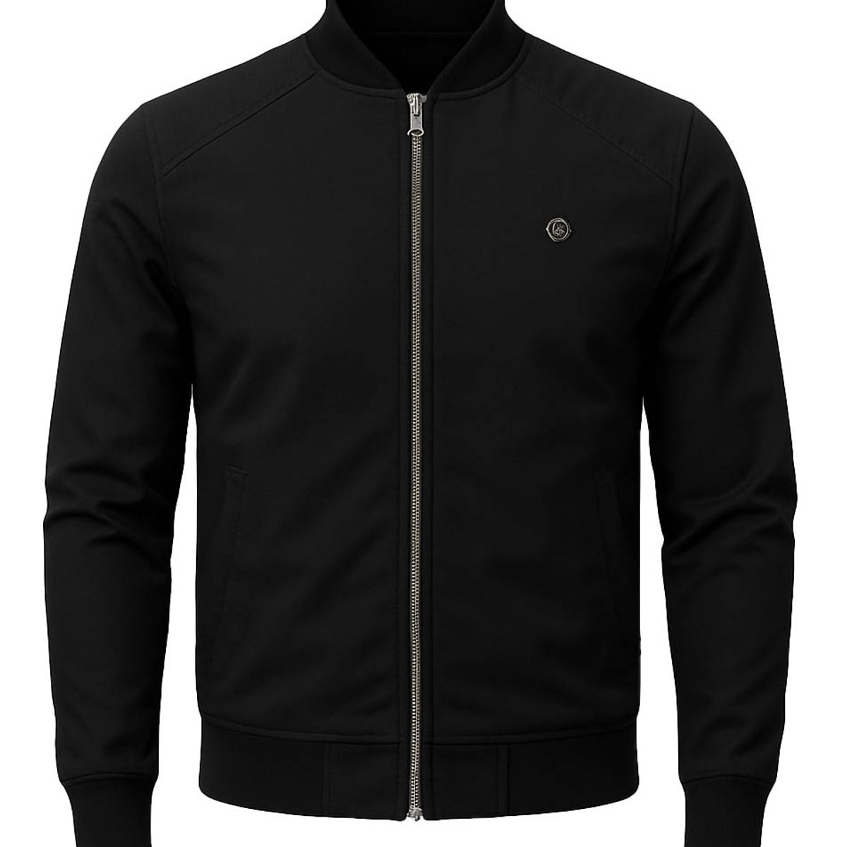 MODA EN CIRCUITO - Chaqueta Beisbolera en Dril Negra para Hombre