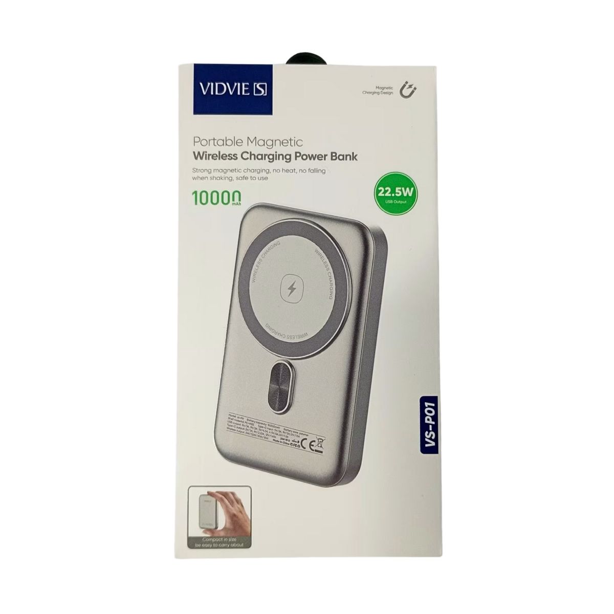 VIDVIE - Power Bank Magnetica Bateria Portatil 10000 mAh  Pb 7009