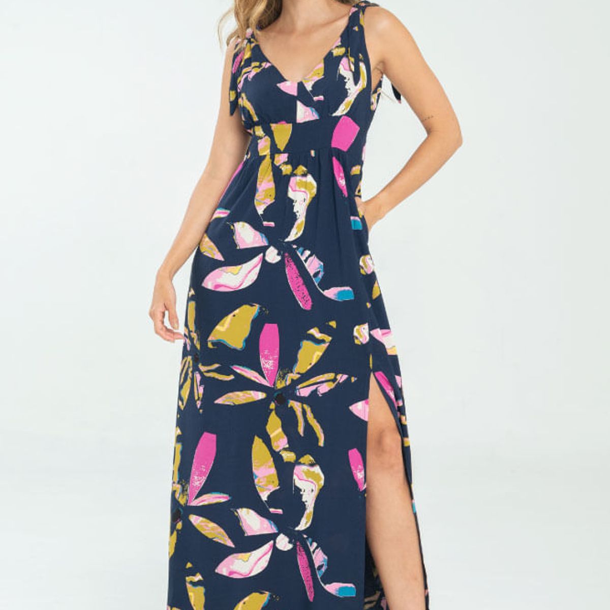 RAGGED - Vestido largo kahylina Azul oscuro Ragged