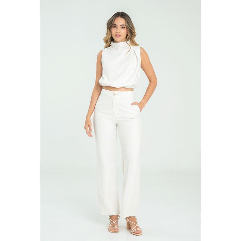 RAGGED - Pantalon rylee Blanco crudo Ragged