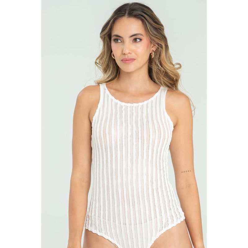 RAGGED - Body blonda mali Marfil Ragged