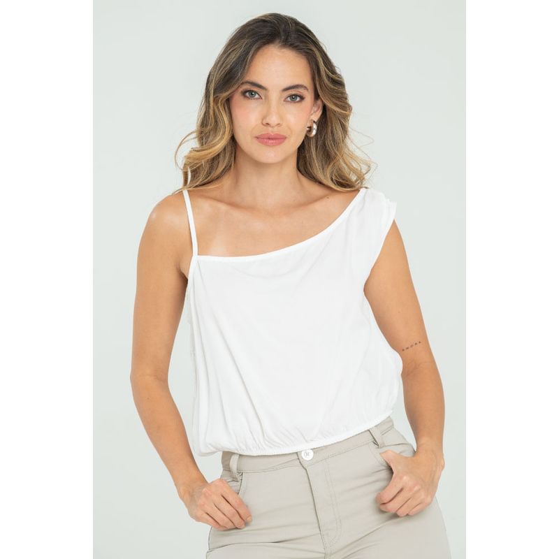 RAGGED - Blusa ozmillen Blanco crudo Ragged