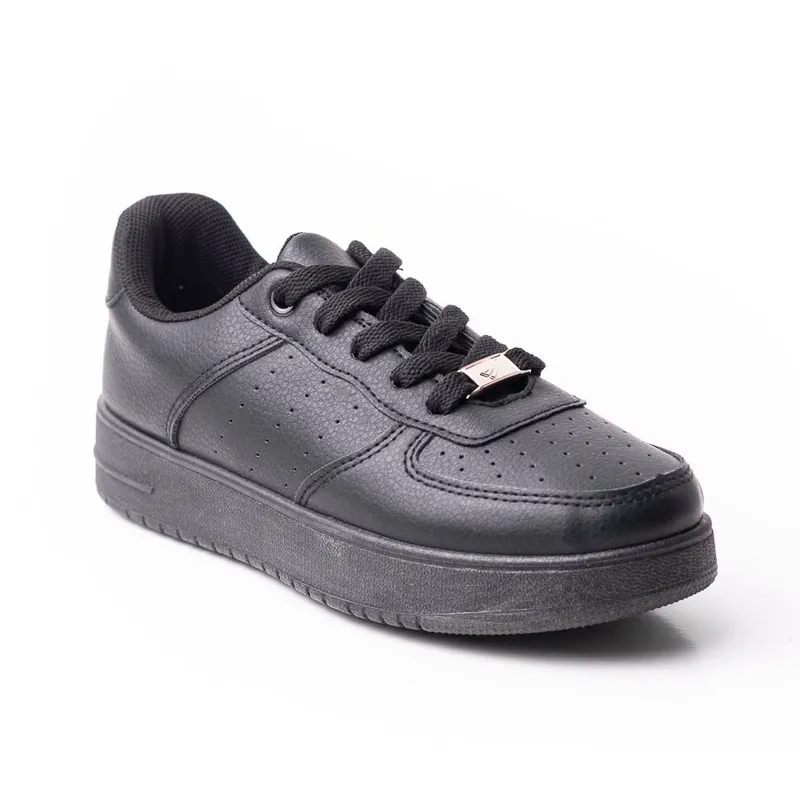 PRICE SHOES - Price Shoes Tenis Casual Mujer 702PU11W25NEGRO