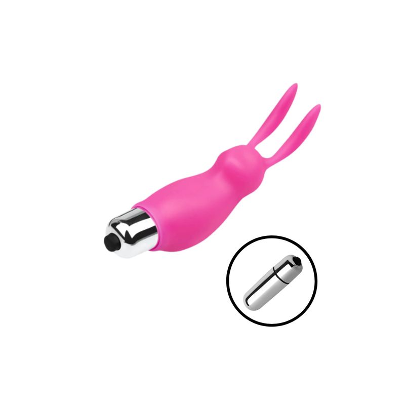 GENERICO - Bala Vibradora Estimulador Clitorial Funda Conejo Clitoris