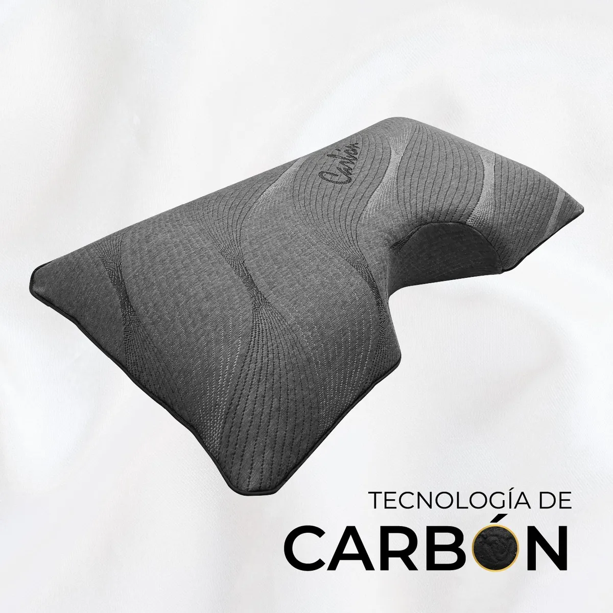 MALAIA HOME - Almohada Shoulder Tech Carbon  Para dormir de lado