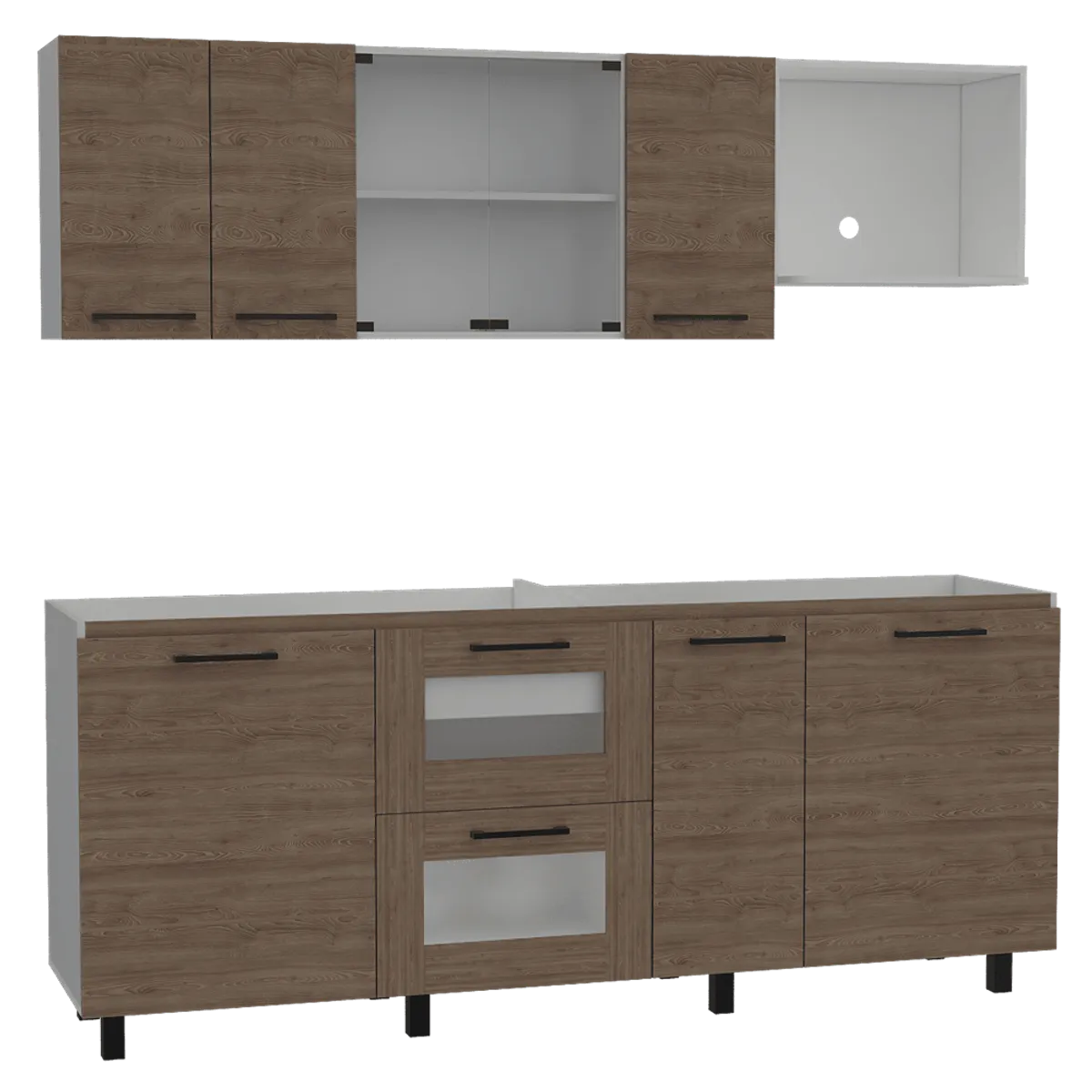 RTA DESIGN - Cocina Integral  Karlot Miel y Blanco no incluye mesón