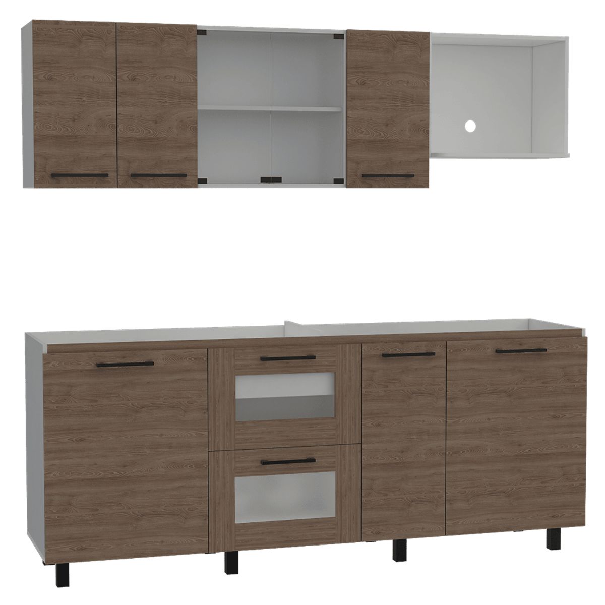 RTA DESIGN - Cocina Integral  Karlot Miel y Blanco no incluye mesón