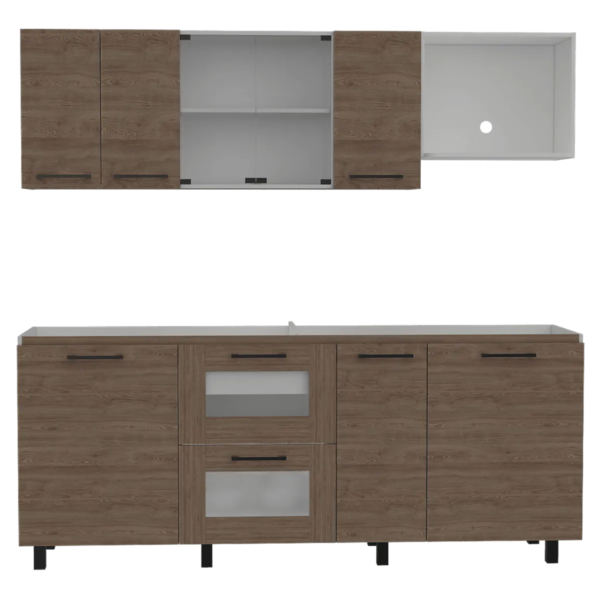 RTA DESIGN - Cocina Integral  Karlot Miel y Blanco no incluye mesón