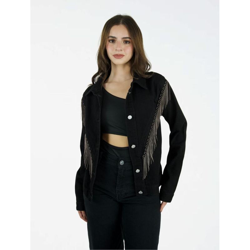 MOLGOA - Chaqueta Para Mujer Oversized Con Apliques - The Ibiza