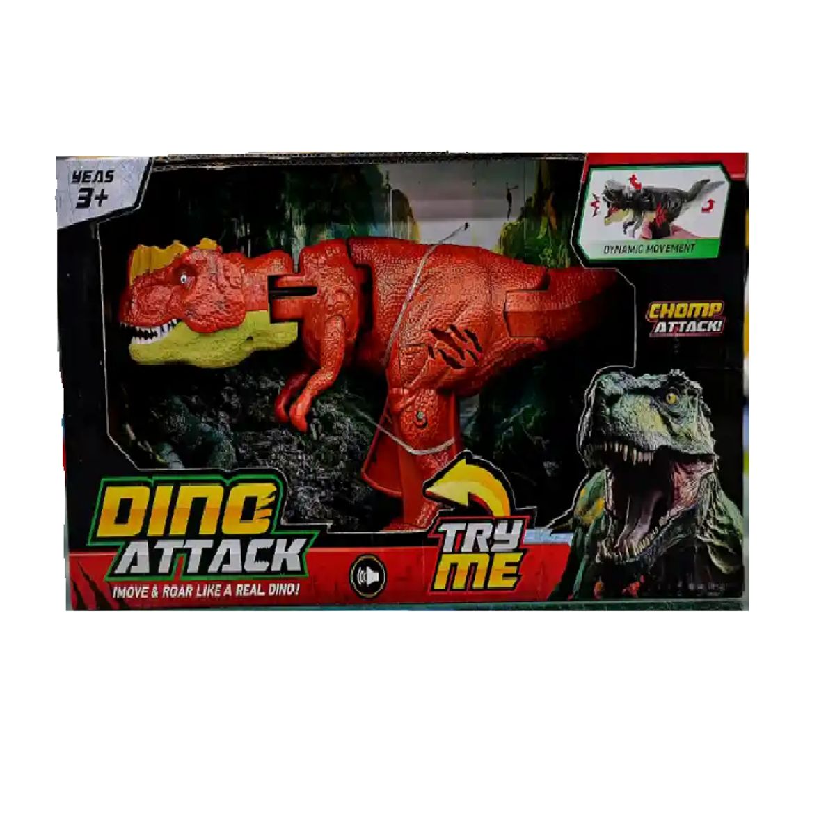 GENERICO - DINOSAURIO CON SONIDO Y MOVIMIENTO JUGUETE NIÑOS+3 AÑOS