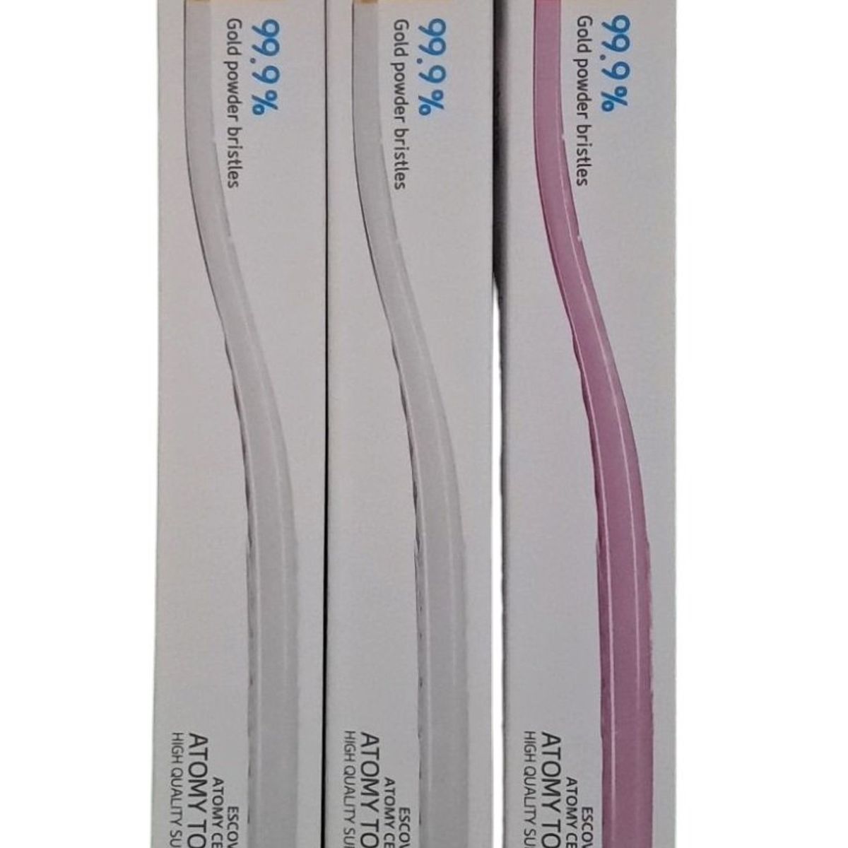 GENERICO - Cepillo Dental Ultra Suave Con Nano Oro Atomy Pack 3 UNDS