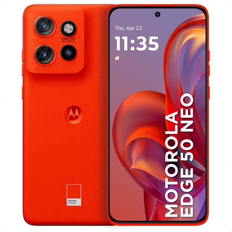 MOTOROLA - Celular Motorola Edge 50 Neo 5G, IP68, 256GB /8GB, 6.3'', Nrj