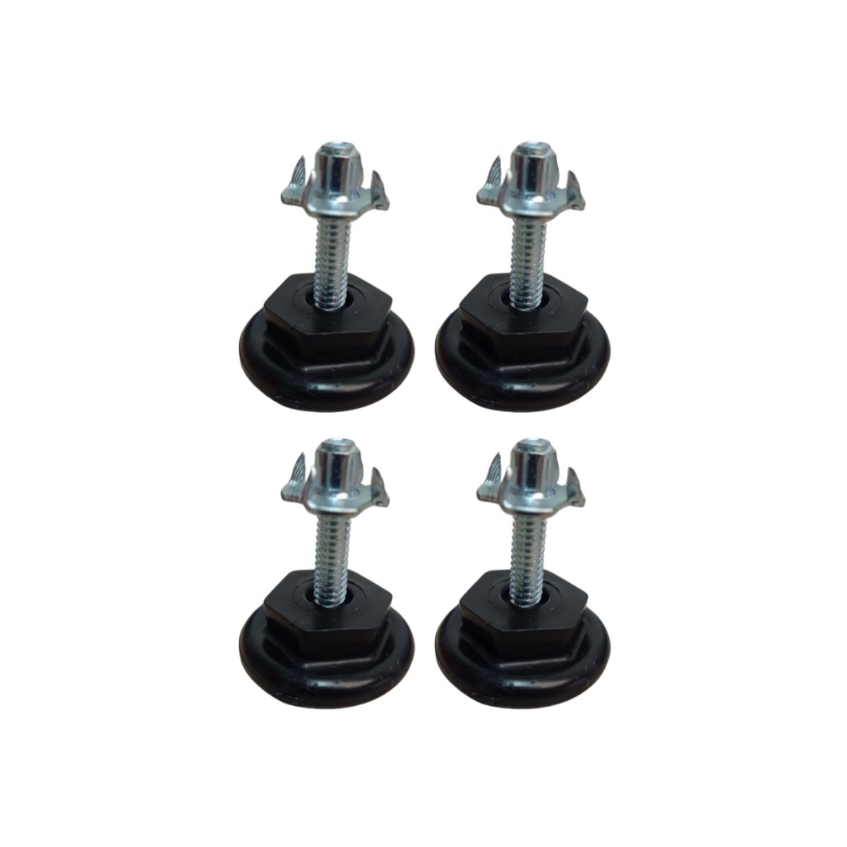 GENERICO - Nivelador Plano Tornillo 1-4 + Tuerca Uña Para Muebles X4und