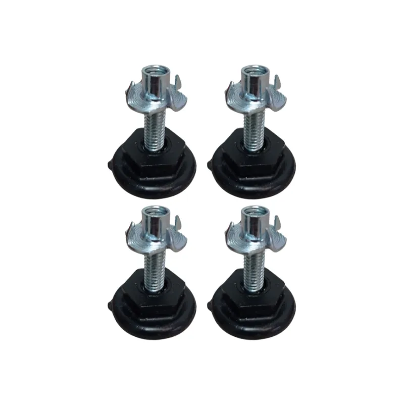 GENERICO - Nivelador Plano Tornillo 3-8 + Tuerca Uña Para Muebles X4und