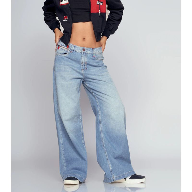 GROGGY - Jean Wideleg Para Mujer Groggy