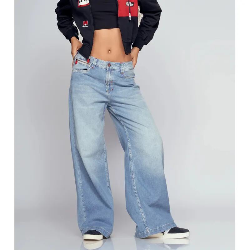 GROGGY - Jean Wideleg Para Mujer Groggy