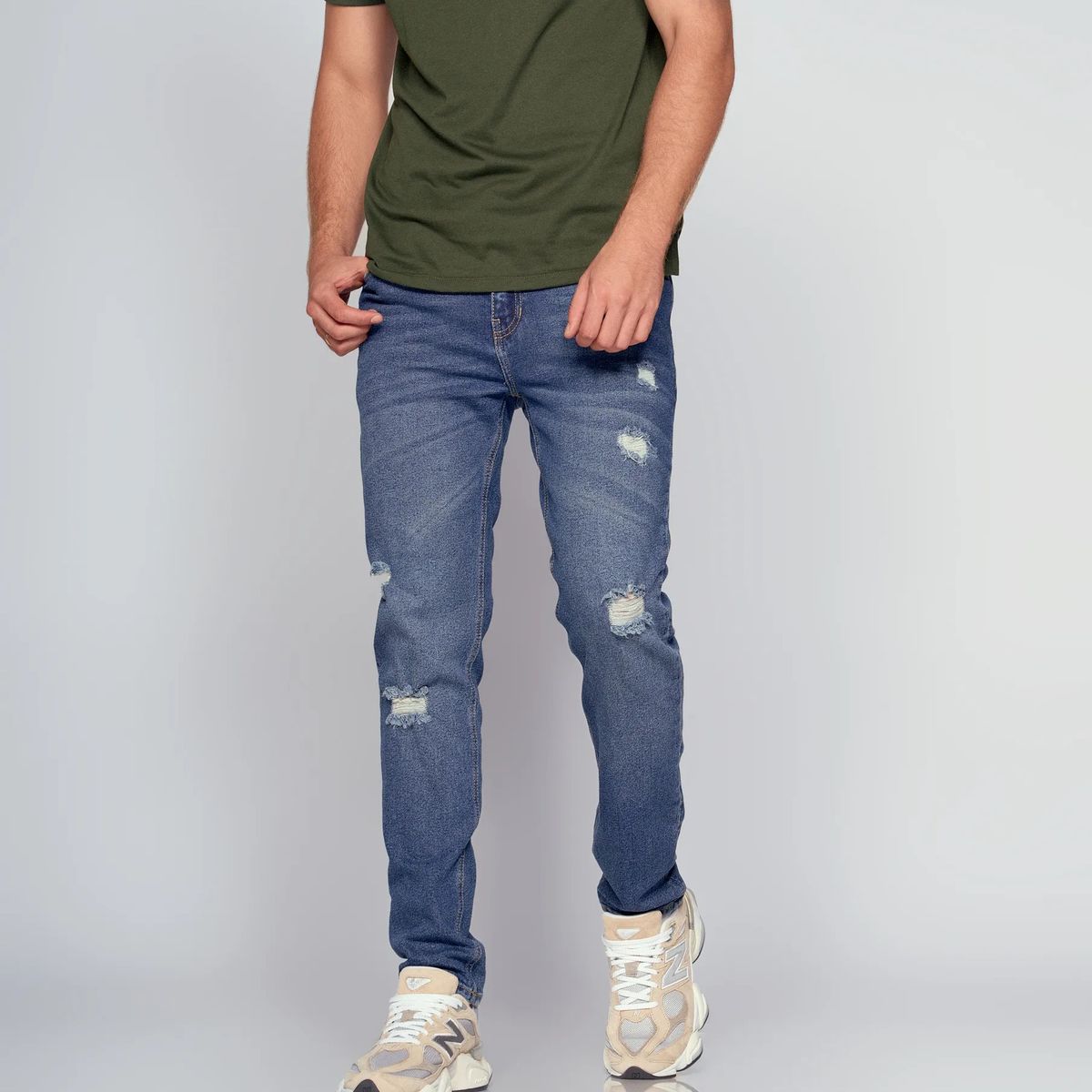 UNSER - Jean Con Rotos  Para Hombre Unser