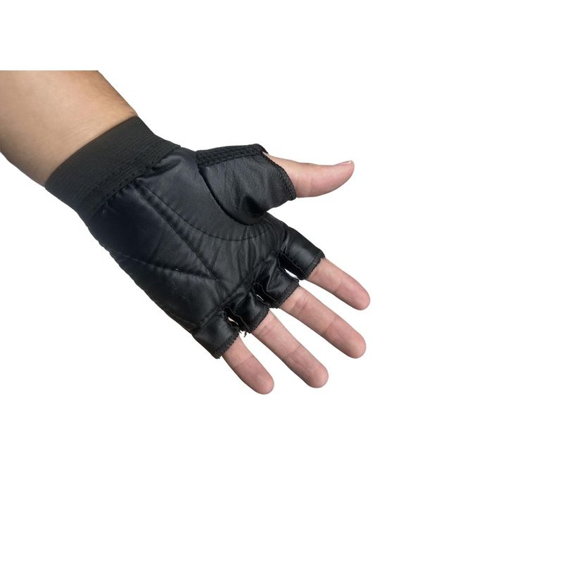 GENERICO - guantes gimnasio sin dedos color negro